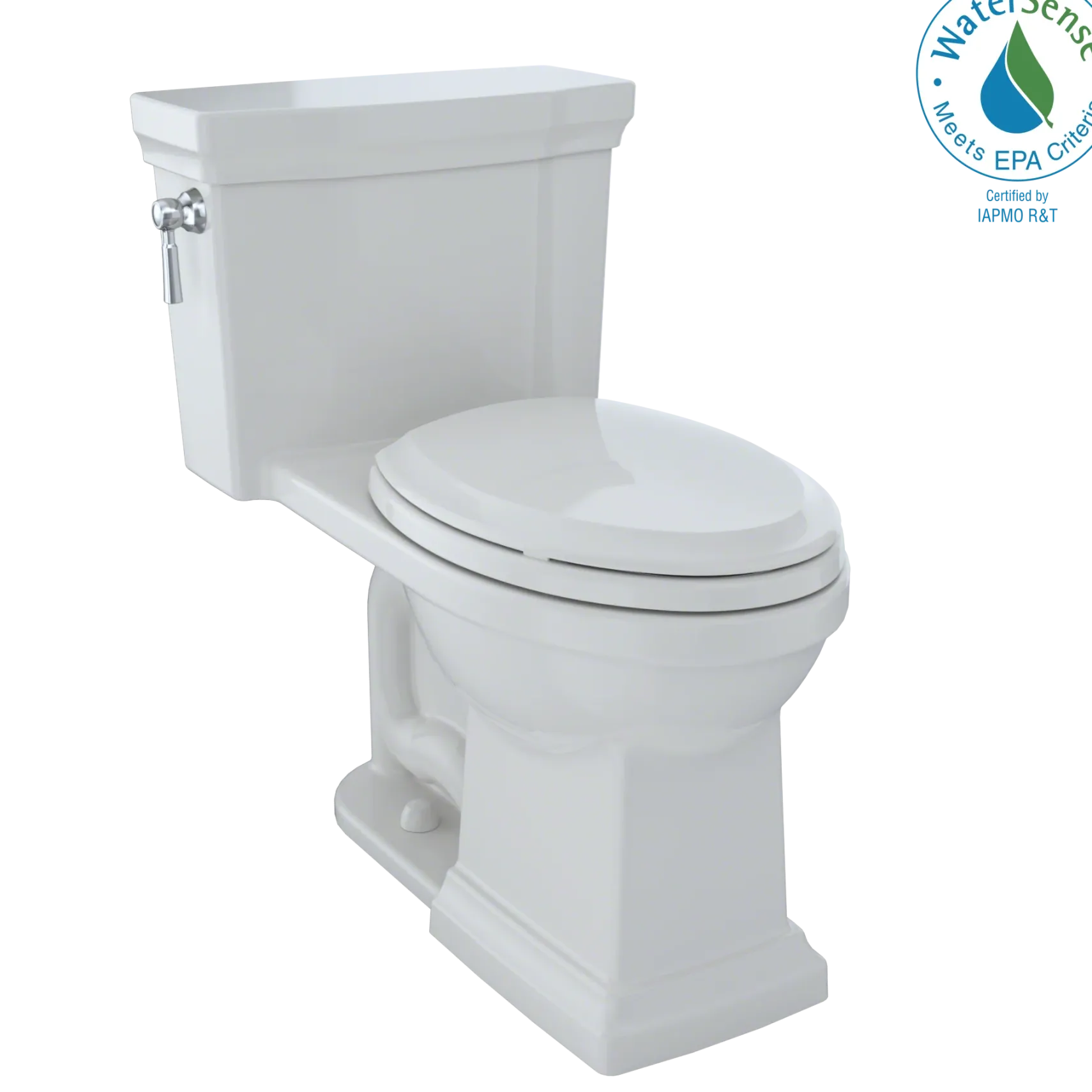 TOTO Promenade II One-Piece Elongated 1.28 GPF Universal Height Toilet with CEFIONTECT, Colonial White, Vitreous China, MS814224CEFG#11