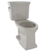 TOTO Promenade II Two-Piece Elongated 1.28 GPF Universal Height Toilet with CEFIONTECT, Bone, Vitreous China, CST404CEFG#03