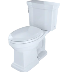 TOTO Promenade II Two-Piece Elongated 1.28 GPF Universal Height Toilet with CEFIONTECT, Bone, Vitreous China, CST404CEFG#03