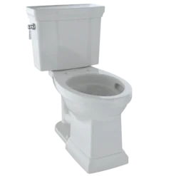 TOTO Promenade II Two-Piece Elongated 1.28 GPF Universal Height Toilet with CEFIONTECT, Colonial White, Vitreous China, CST404CEFG#11