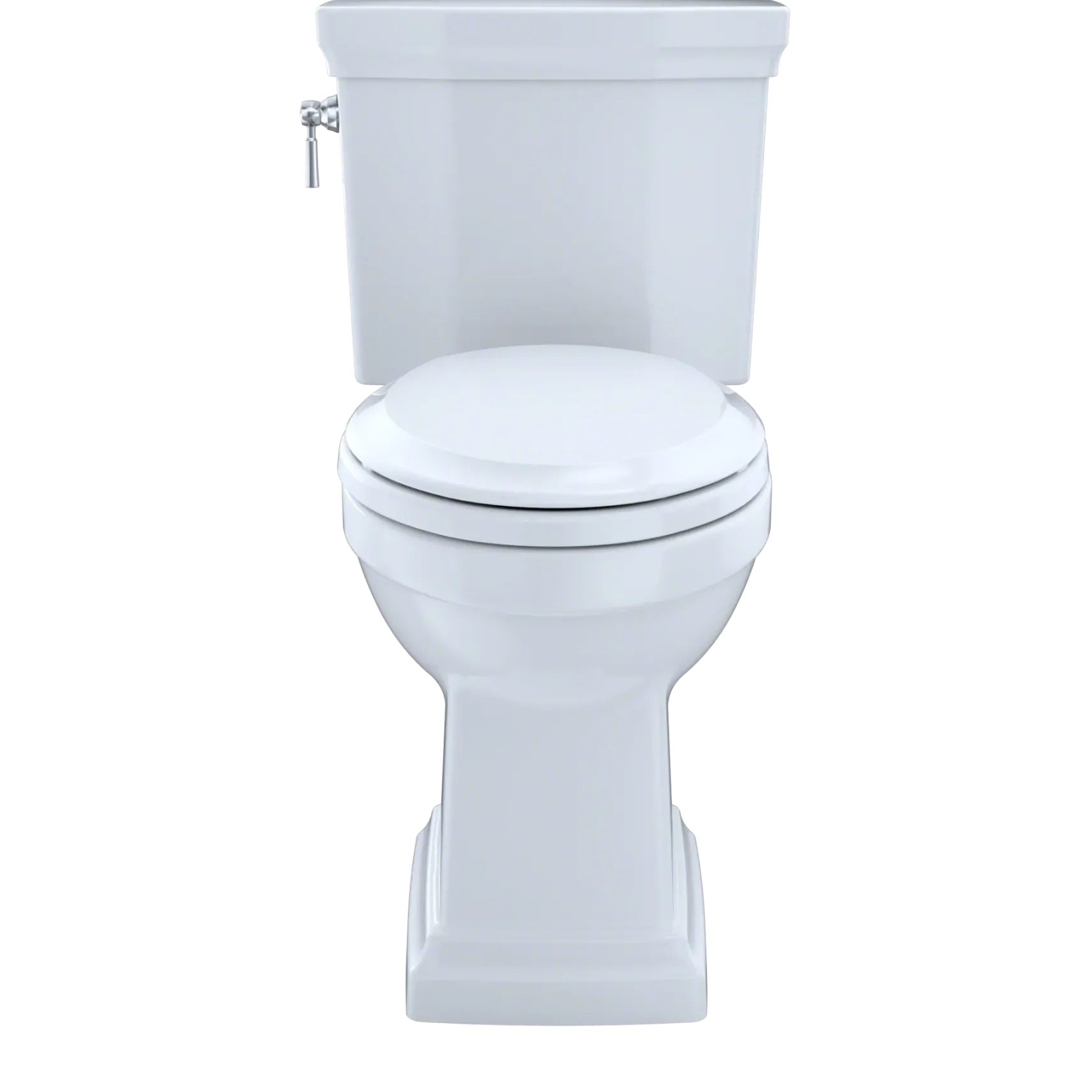 TOTO Promenade II Two-Piece Elongated 1.28 GPF Universal Height Toilet with CEFIONTECT, Colonial White, Vitreous China, CST404CEFG#11