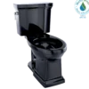 TOTO Promenade II Two-Piece Elongated 1.28 GPF Universal Height Toilet, Ebony, Vitreous China, CST404CEF#51