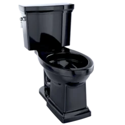 TOTO Promenade II Two-Piece Elongated 1.28 GPF Universal Height Toilet, Ebony, Vitreous China, CST404CEF#51