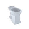 TOTO Promenade II Universal Height Toilet Bowl with CEFIONTECT, Cotton White, Vitreous China, C404CUFG#01