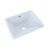 TOTO Promenade Rectangular Undermount Bathroom Sink, Cotton White, Vitreous China, LT533#01