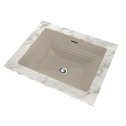 TOTO Promenade Rectangular Undermount Bathroom Sink, Bone, Vitreous China, LT533#03