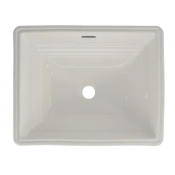 TOTO Promenade Rectangular Undermount Bathroom Sink, Colonial White, Vitreous China, LT533#11
