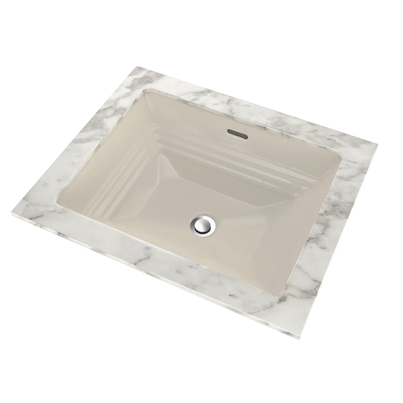 TOTO Promenade Rectangular Undermount Bathroom Sink, Sedona Beige, Vitreous China, LT533#12