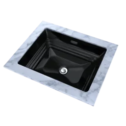 TOTO Promenade Rectangular Undermount Bathroom Sink, Ebony, Vitreous China, LT533#51