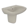 TOTO Prominence Oval Wall-Mount Bathroom Sink with CeFiONtect and Shroud for Single Hole Faucets, Bone, Vitreous China, LHT242G#03