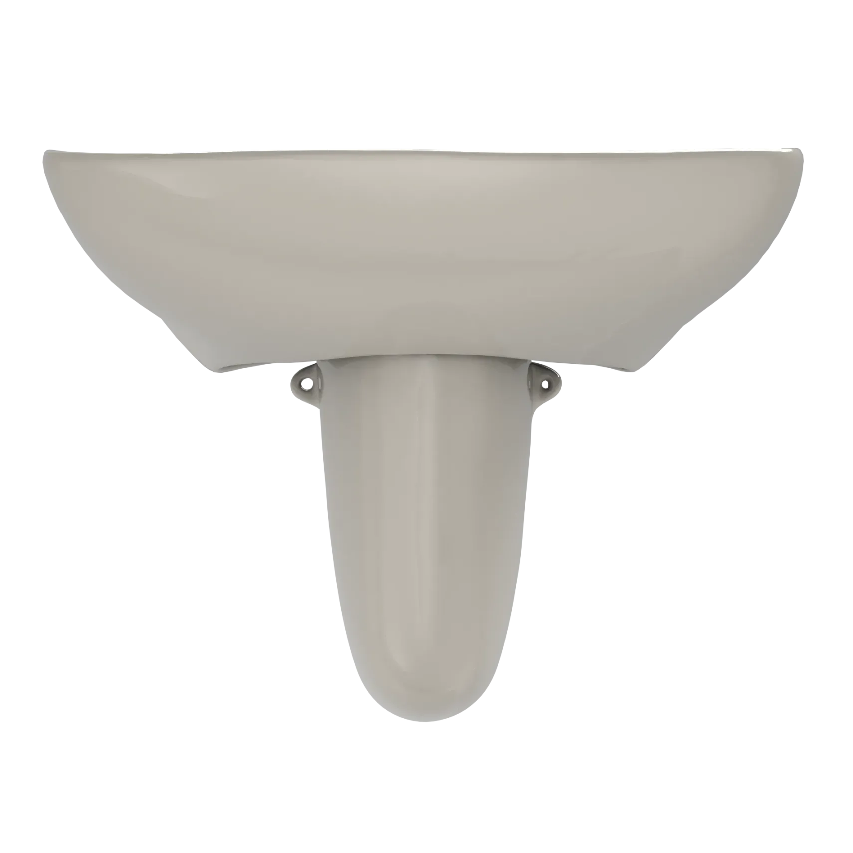 TOTO Prominence Oval Wall-Mount Bathroom Sink with CeFiONtect and Shroud for Single Hole Faucets, Bone, Vitreous China, LHT242G#03