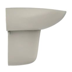 TOTO Prominence Oval Wall-Mount Bathroom Sink with CeFiONtect and Shroud for Single Hole Faucets, Bone, Vitreous China, LHT242G#03