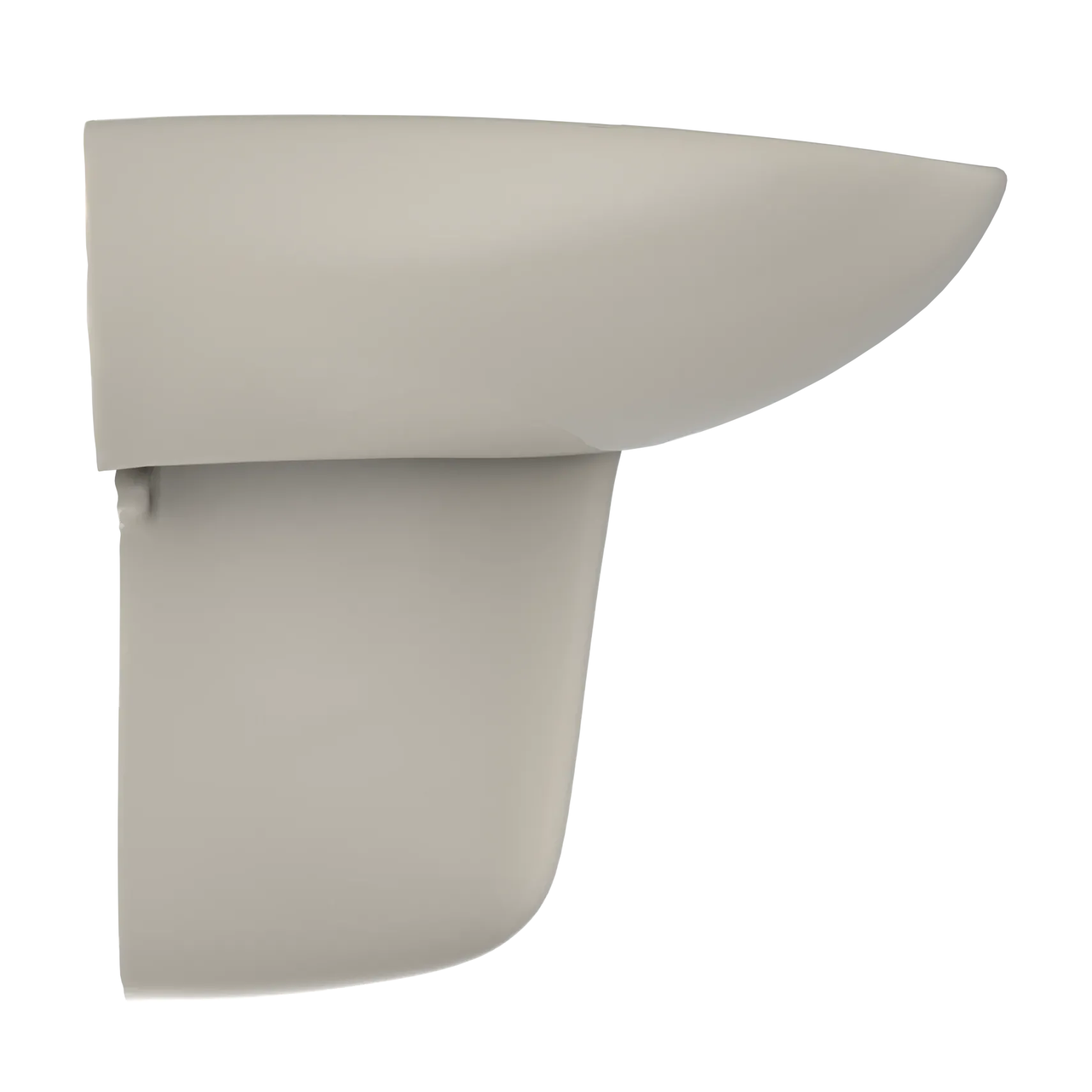TOTO Prominence Oval Wall-Mount Bathroom Sink with CeFiONtect and Shroud for Single Hole Faucets, Bone, Vitreous China, LHT242G#03