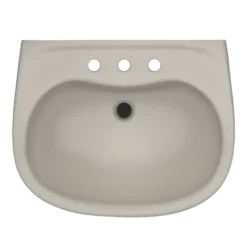 TOTO Prominence Oval Wall-Mount Bathroom Sink with CEFIONTECT and Shroud for 8 Inch Center Faucets, Bone, Vitreous China, LHT242.8G#03