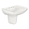 TOTO Prominence Oval Wall-Mount Bathroom Sink with CEFIONTECT and Shroud for 8 Inch Center Faucets, Colonial White, Vitreous China, LHT242.8G#11
