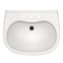 TOTO Prominence Oval Wall-Mount Bathroom Sink with CEFIONTECT and Shroud for 8 Inch Center Faucets, Colonial White, Vitreous China, LHT242.8G#11