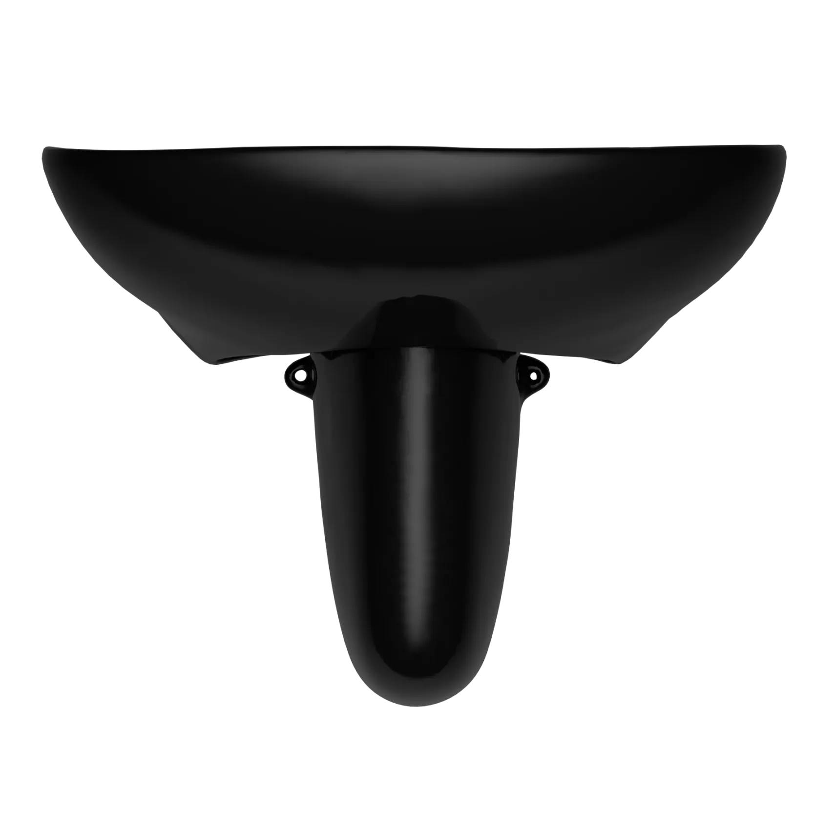 TOTO Prominence Oval Wall-Mount Bathroom Sink and Shroud for Single Hole Faucets, Ebony, Vitreous China, LHT242#51