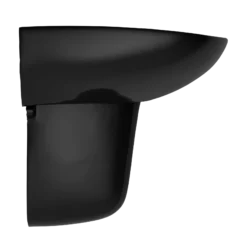 TOTO Prominence Oval Wall-Mount Bathroom Sink and Shroud for 8 Inch Center Faucets, Ebony, Vitreous China, LHT242.8#51