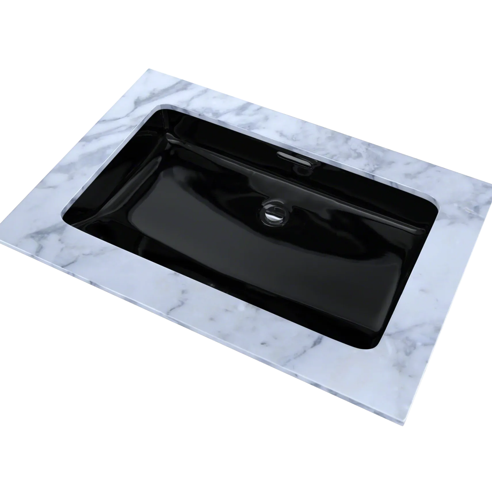 TOTO Rectangular Undermount Bathroom Sink, Ebony, Vitreous China, LT191#51