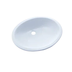 TOTO Rendezvous Oval Undermount Bathroom Sink with CEFIONTECT, Cotton White, Vitreous China, LT579G#01
