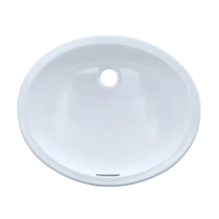 TOTO Rendezvous Oval Undermount Bathroom Sink with CEFIONTECT, Cotton White, Vitreous China, LT579G#01