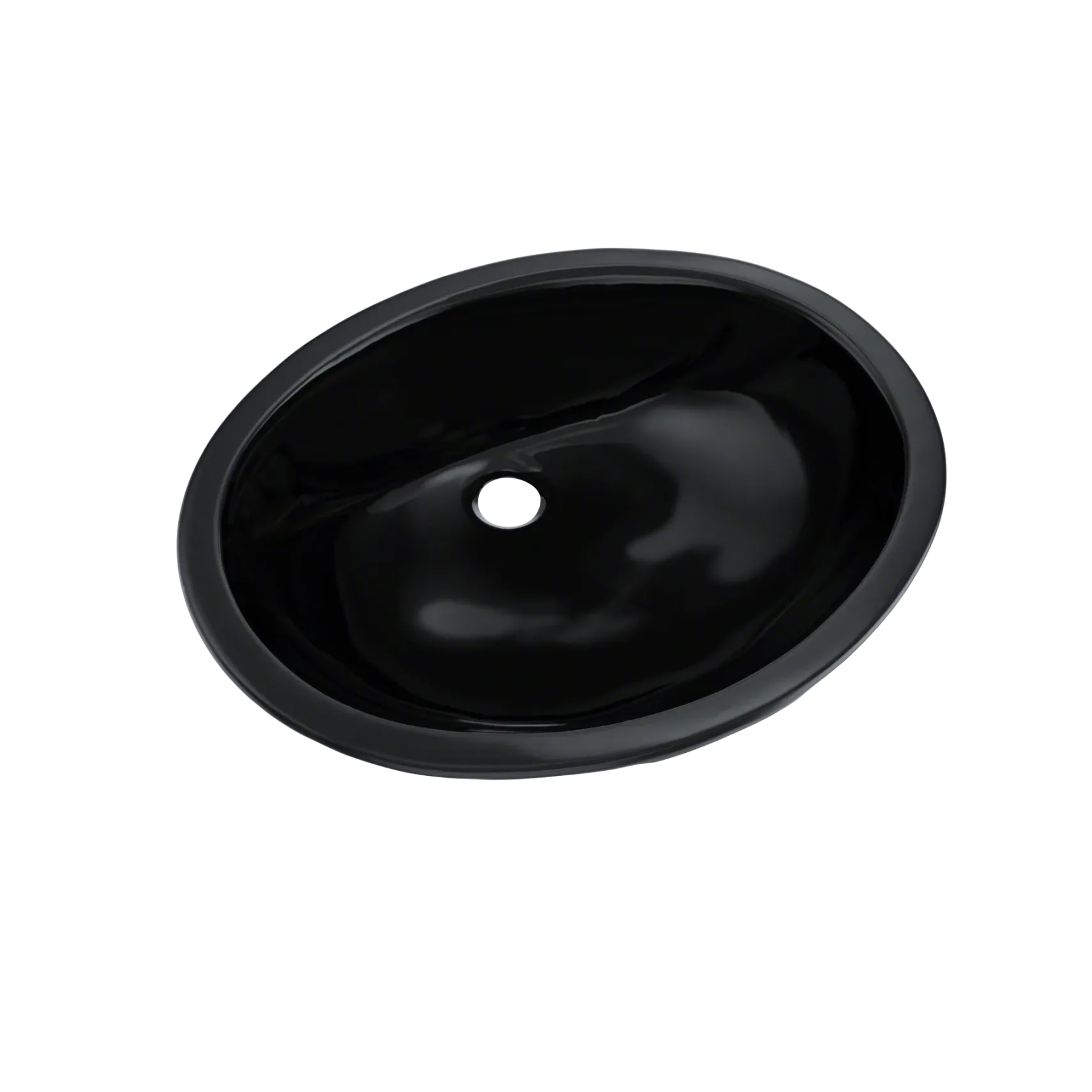 TOTO Rendezvous Oval Undermount Bathroom Sink, Ebony, Vitreous China, LT579#51