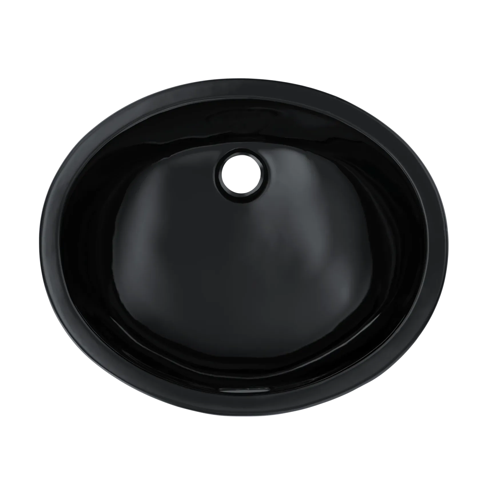 TOTO Rendezvous Oval Undermount Bathroom Sink, Ebony, Vitreous China, LT579#51