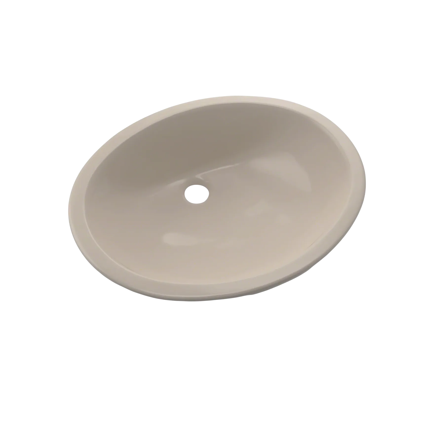 TOTO Rendezvous Oval Undermount Bathroom Sink with CEFIONTECT, Bone, Vitreous China, LT579G#03