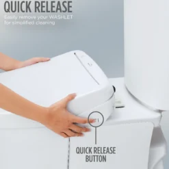 TOTO S7 WASHLET Electronic Bidet Toilet Seat with EWATER+ Bowl and Wand Cleaning, Classic Lid, Elongated, Sedona Beige, Plastic, SW4724#12