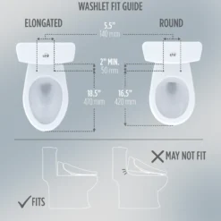 TOTO S7 WASHLET Electronic Bidet Toilet Seat with EWATER+ Bowl and Wand Cleaning, Classic Lid, Elongated, Sedona Beige, Plastic, SW4724#12