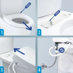 TOTO S7 WASHLET Electronic Bidet Toilet Seat with EWATER+ Bowl and Wand Cleaning, Classic Lid, Elongated, Sedona Beige, Plastic, SW4724#12