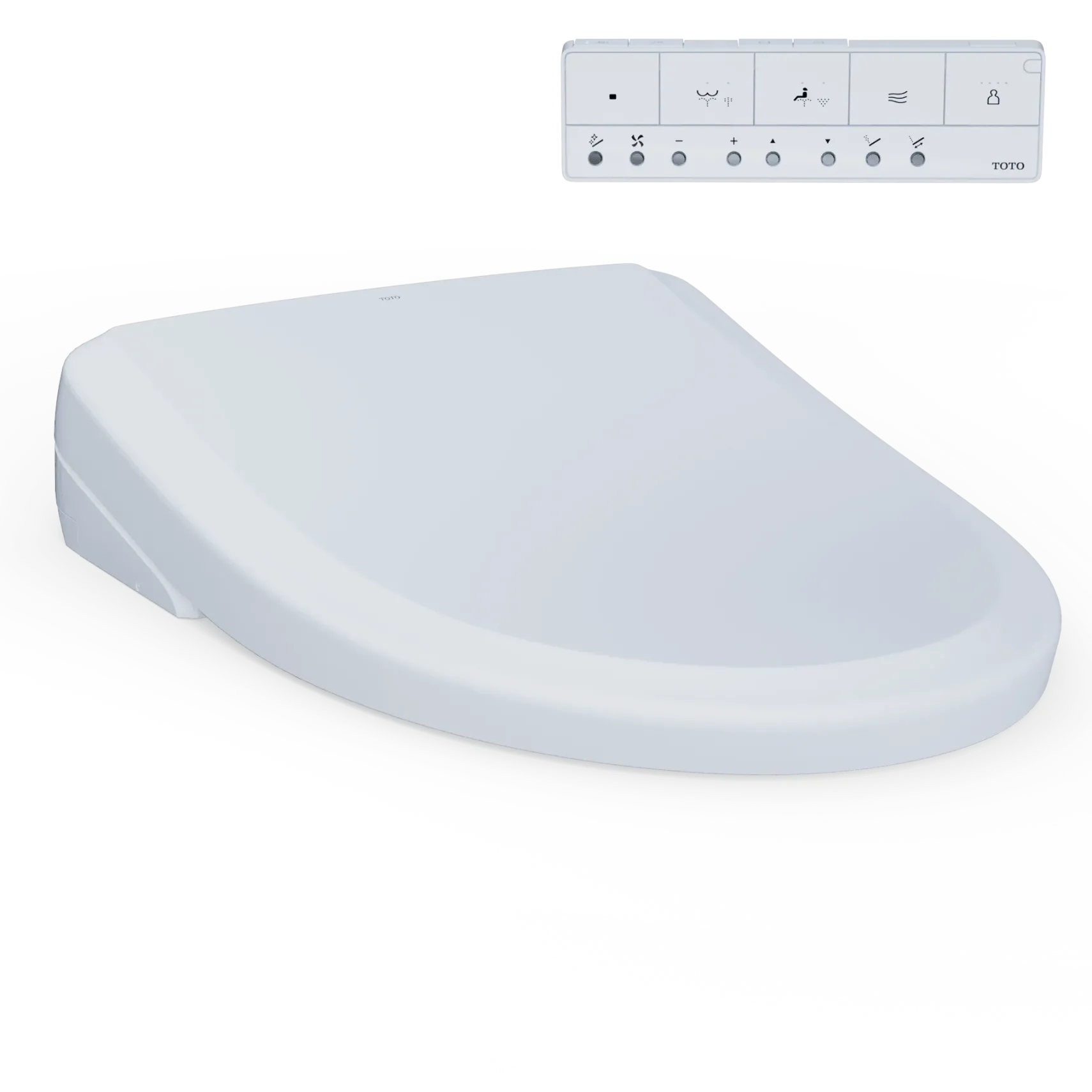 TOTO S7A WASHLET+ Electronic Bidet Toilet Seat, EWATER+ Bowl and Wand Cleaning, Auto Open and Close Classic Lid, Elongated, Cotton White, Plastic, SW4734AT40#01