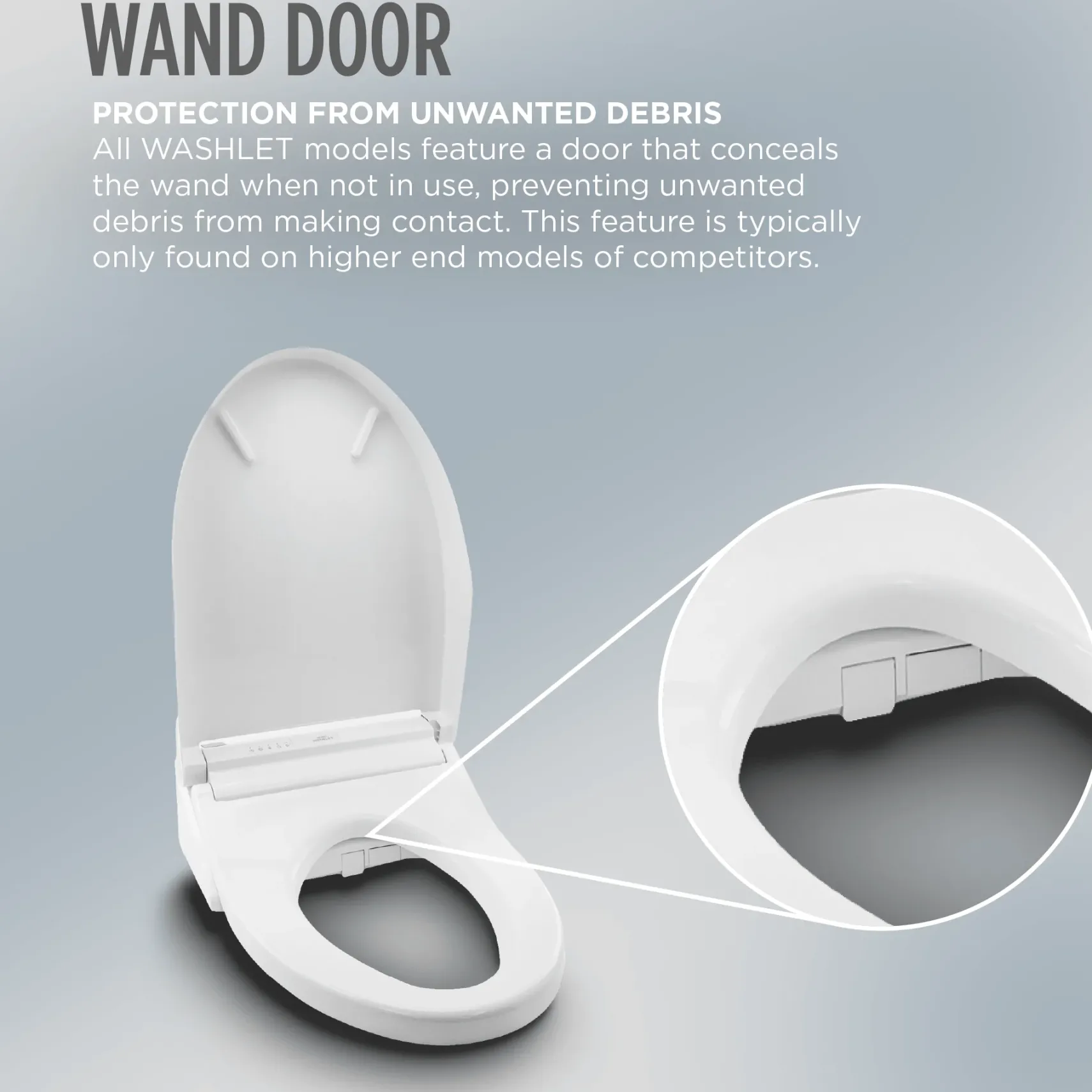 TOTO S7A WASHLET+ Elongated Electronic Bidet Toilet Seat with EWATER+®, Auto Open & Close Lid, Cotton White, SW4736AT40#01