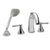 TOTO Silas Two-Handle Deck-Mount Roman Tub Filler Trim with Handshower, Polished Chrome, Brass, TB210S#CP