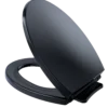 TOTO SoftClose Non Slamming, Slow Close Elongated Toilet Seat and Lid, Ebony, Plastic, SS114#51