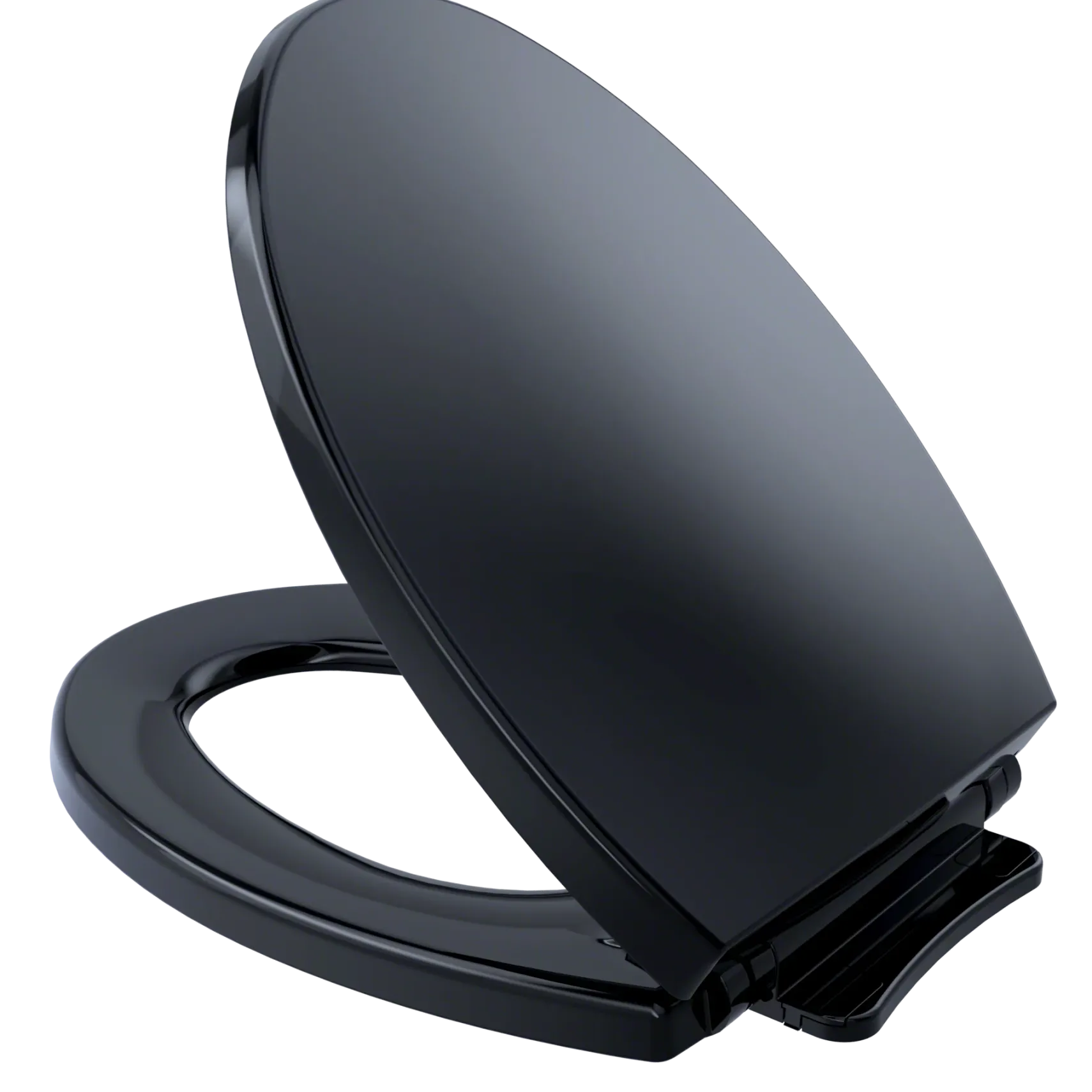TOTO SoftClose Non Slamming, Slow Close Elongated Toilet Seat and Lid, Ebony, Plastic, SS114#51