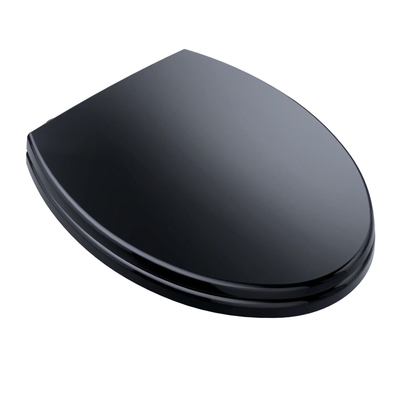 TOTO SoftClose Non Slamming, Slow Close Elongated Toilet Seat and Lid, Ebony, Plastic, SS114#51