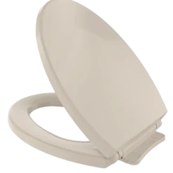 TOTO SoftClose Non Slamming, Slow Close Elongated Toilet Seat and Lid, Bone, Plastic, SS114#03