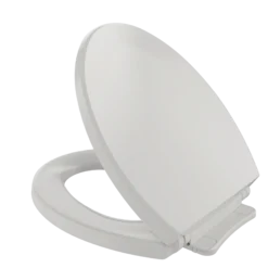 TOTO SoftClose Non Slamming, Slow Close Round Toilet Seat and Lid, Colonial White, Plastic, SS113#11