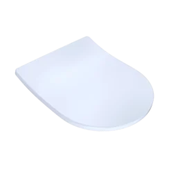 TOTO SoftClose Slim D-Shape Non-Slamming Seat and Lid for RP Wall-Hung Toilet, Cotton White, Urea Resin, SS247R#01