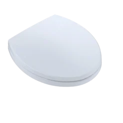 TOTO SoftCloseNon Slamming, Slow Close Round Toilet Seat and Lid,Cotton White, Plastic, SS113#01