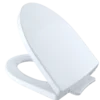 TOTO Soire SoftClose Non Slamming, Slow Close Elongated Toilet Seat and Lid, Cotton White, Plastic, SS214#01