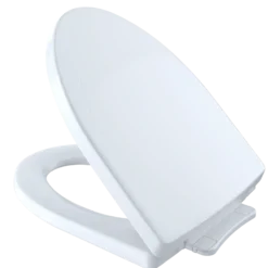 TOTO Soire SoftClose Non Slamming, Slow Close Elongated Toilet Seat and Lid, Cotton White, Plastic, SS214#01