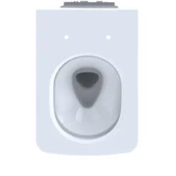 TOTO SP Wall-Hung Contemporary Square-Shape Dual Flush 1.28 and 0.9 GPF Toilet with CEFIONTECT- Vitreous China, Cotton White, CT449CFG#01