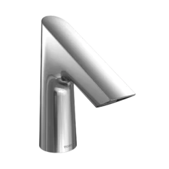 TOTO Standard S AC Powered 0.5 GPM Touchless Bathroom Faucet with Thermostatic Mixing Valve, 10 Second On-Demand Flow, Polished Chrome, Brass, T27S51AT#CP
