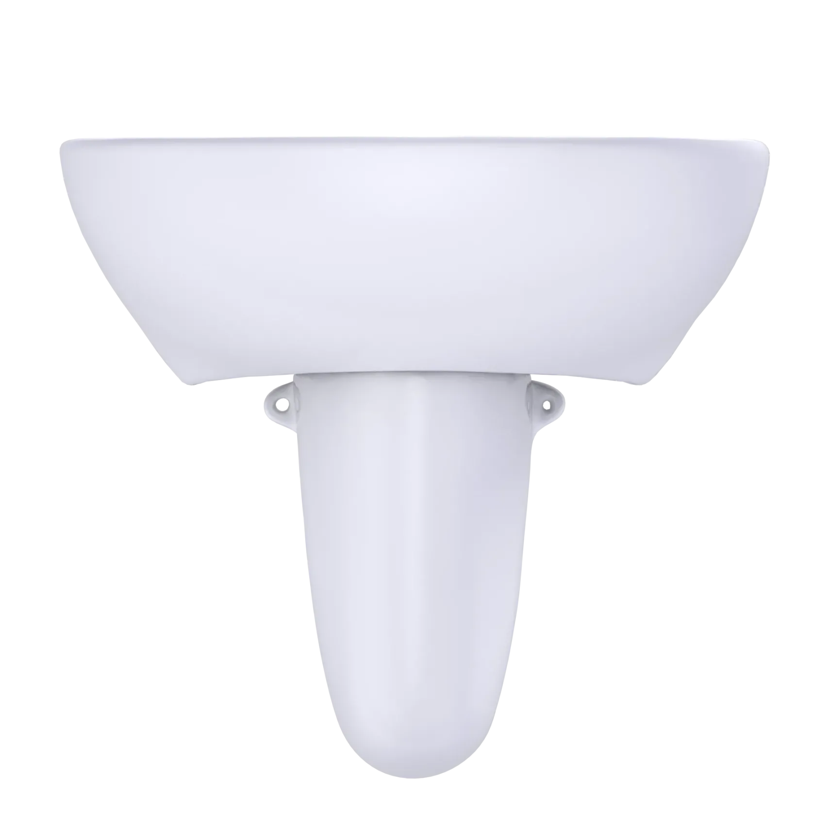 TOTO Supreme Oval Wall-Mount Bathroom Sink with CeFiONtect and Shroud for Single Hole Faucets, Cotton White, Vitreous China, LHT241G#01