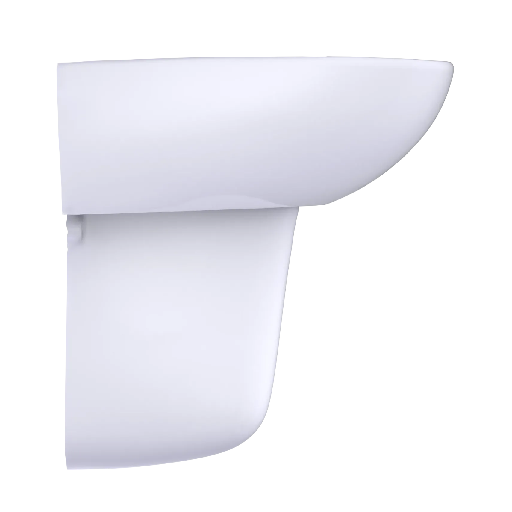 TOTO Supreme Oval Wall-Mount Bathroom Sink with CeFiONtect and Shroud for Single Hole Faucets, Cotton White, Vitreous China, LHT241G#01