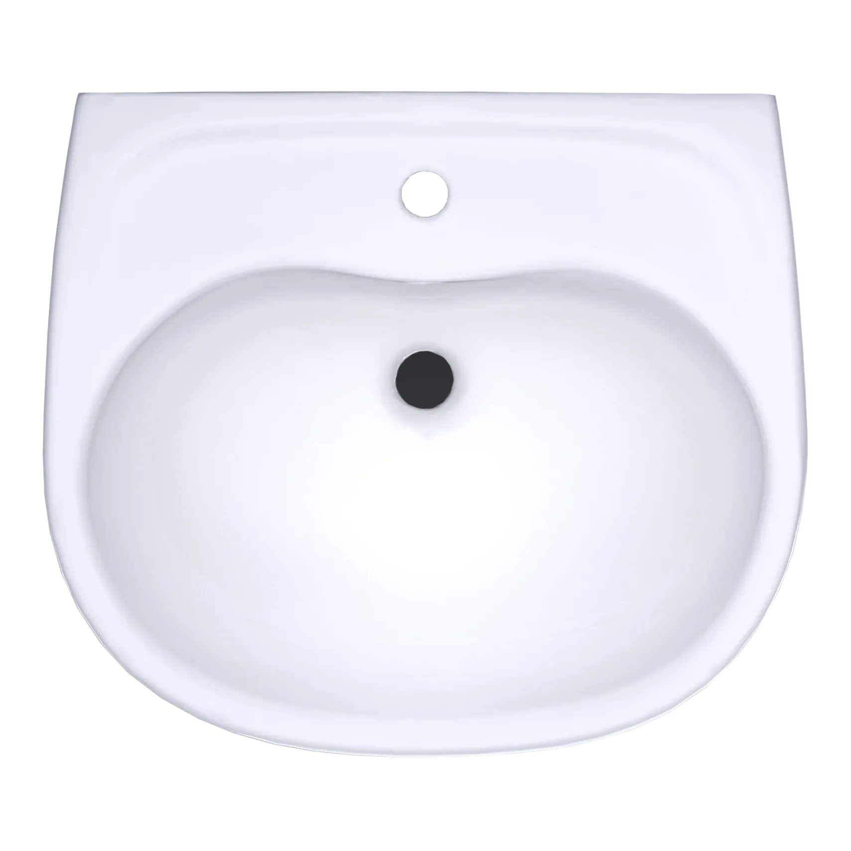 TOTO Supreme Oval Wall-Mount Bathroom Sink with CeFiONtect and Shroud for Single Hole Faucets, Cotton White, Vitreous China, LHT241G#01