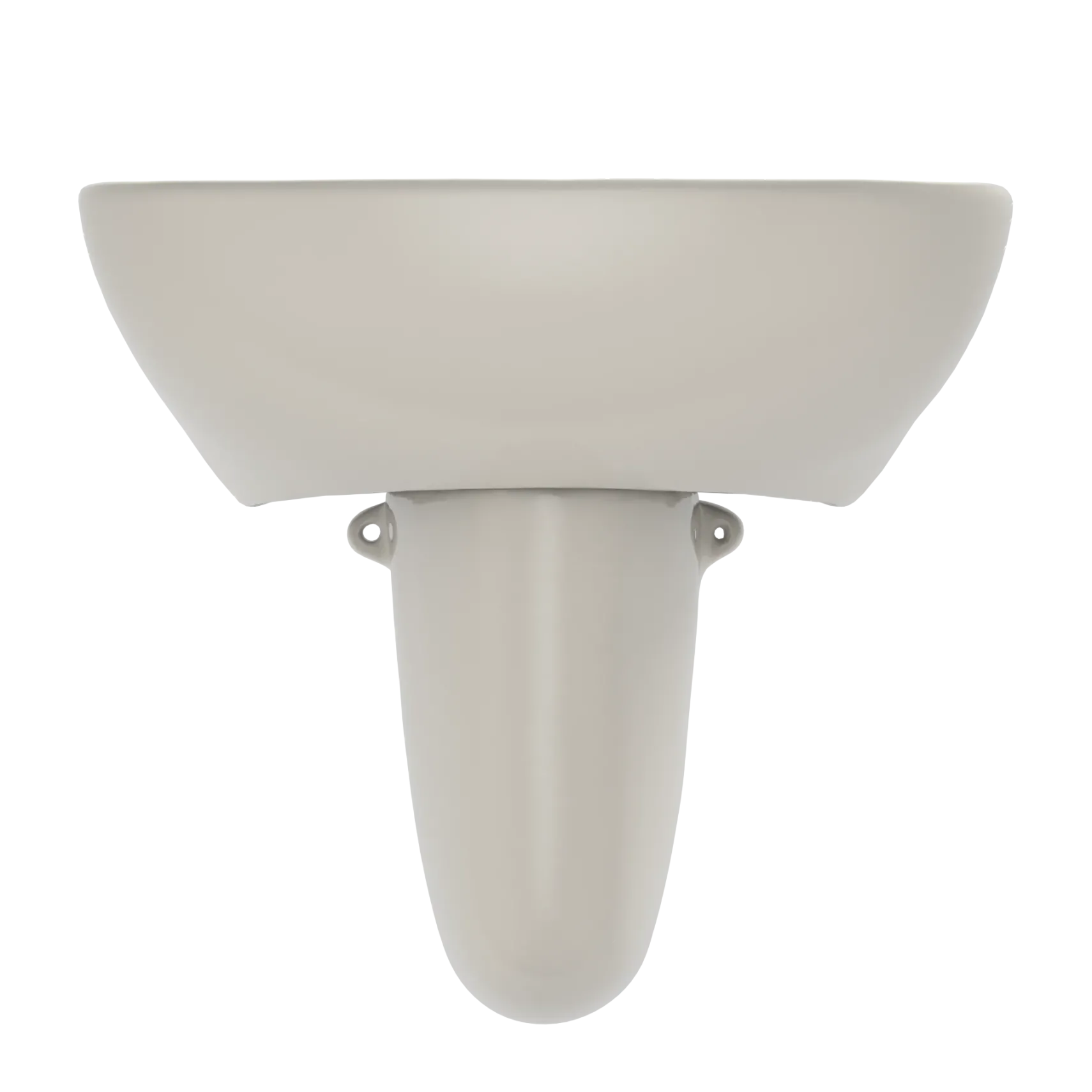 TOTO Supreme Oval Wall-Mount Bathroom Sink with CeFiONtect and Shroud for Single Hole Faucets, Sedona Beige, Vitreous China, LHT241G#12