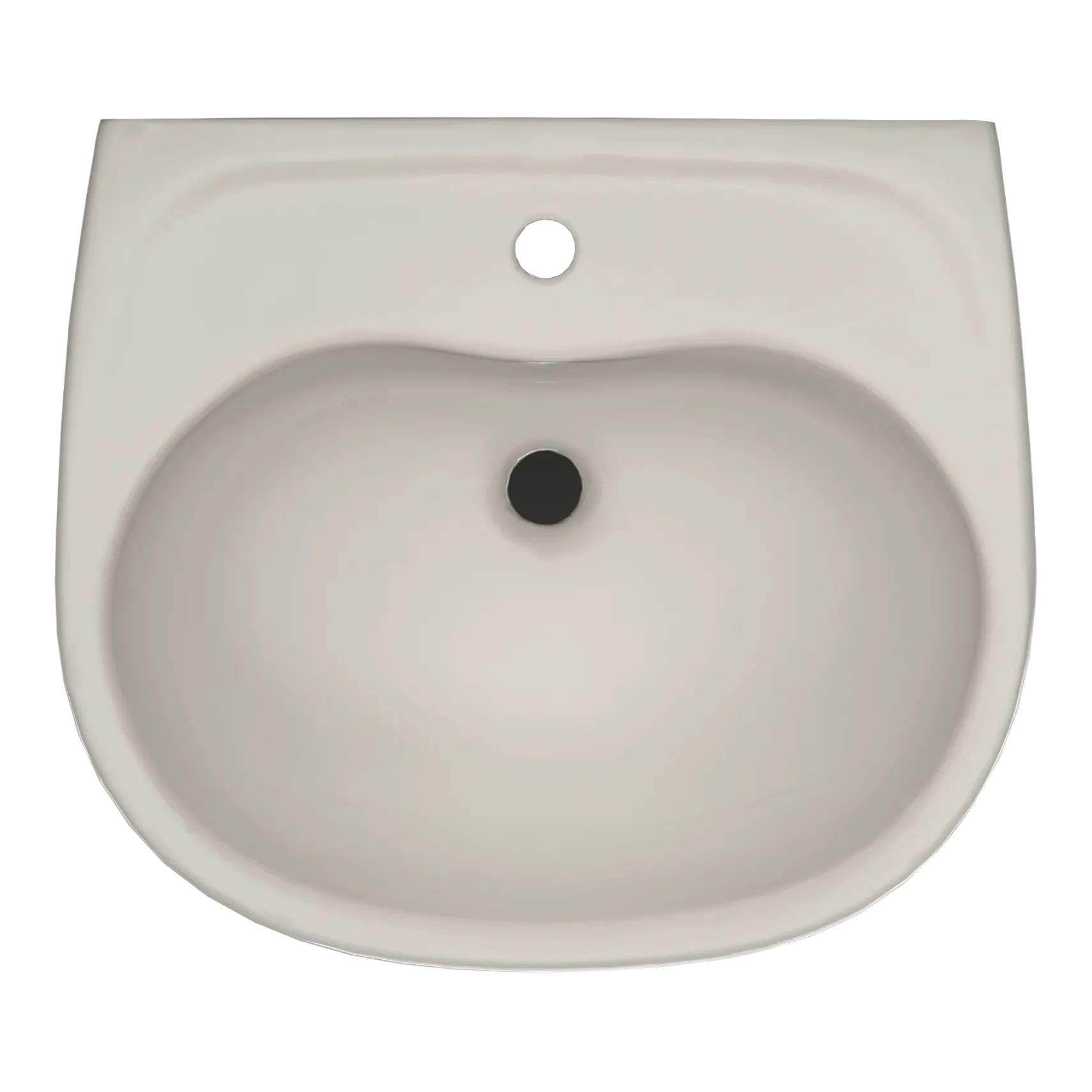 TOTO Supreme Oval Wall-Mount Bathroom Sink with CeFiONtect and Shroud for Single Hole Faucets, Sedona Beige, Vitreous China, LHT241G#12